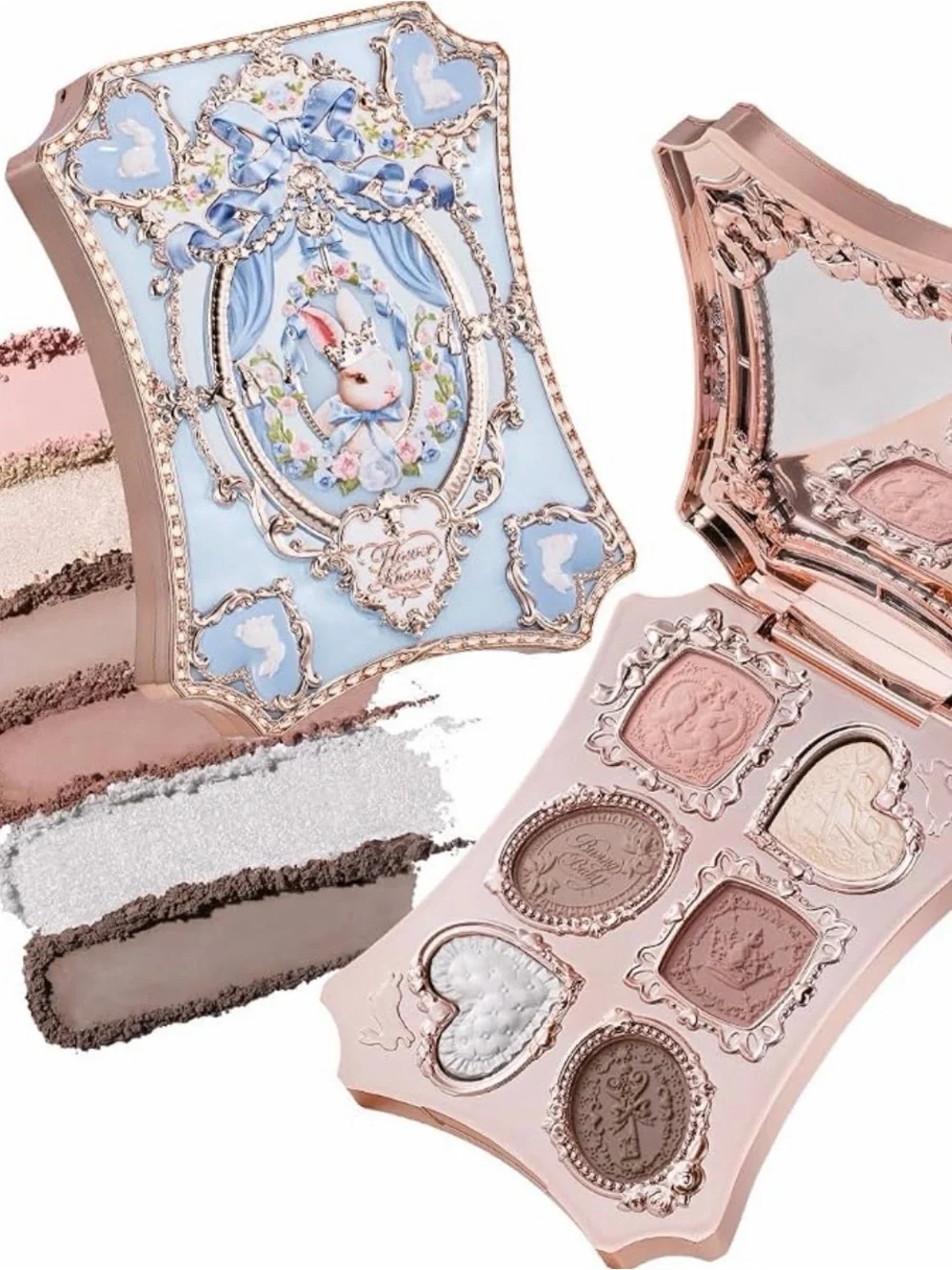 Deluxe Pastel Blue & Rose Gold Eyeshadow Palette - Brand: